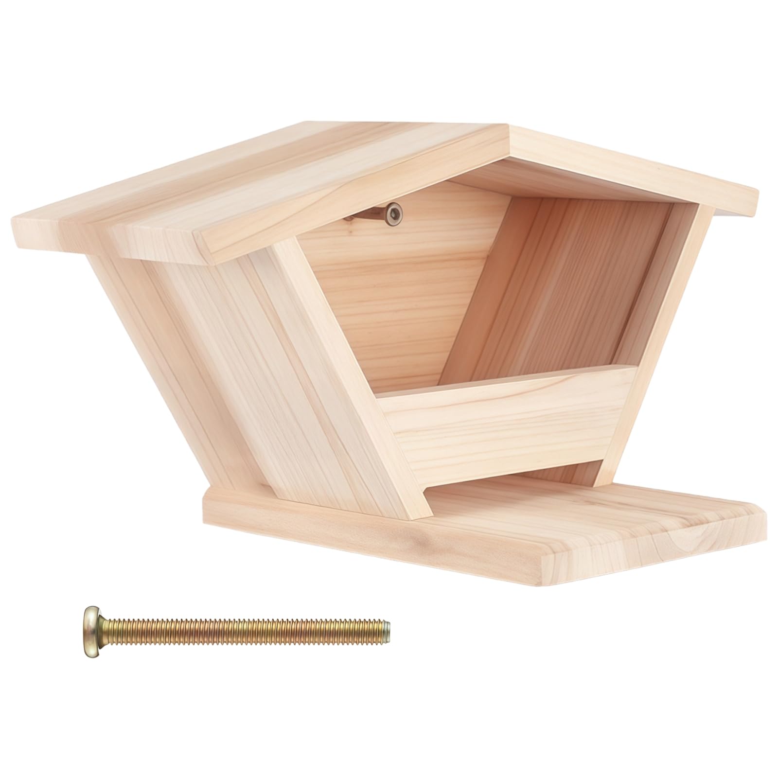 Habitat per piccioni da appendere all'aperto, casetta per uccelli in legno per lutto, tetto inclinato impermeabile, facile da installare, decorazione da giardino