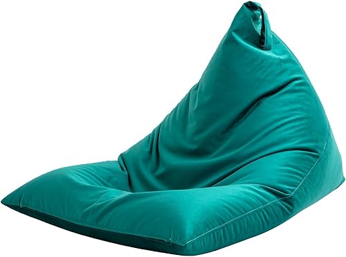 Miniatura 17 de Nobildonna Funda para puf de 4 pies (sin relleno) para adultos, funda de terciopelo extra grande de alta calidad de 400 litros, puf lavable sin