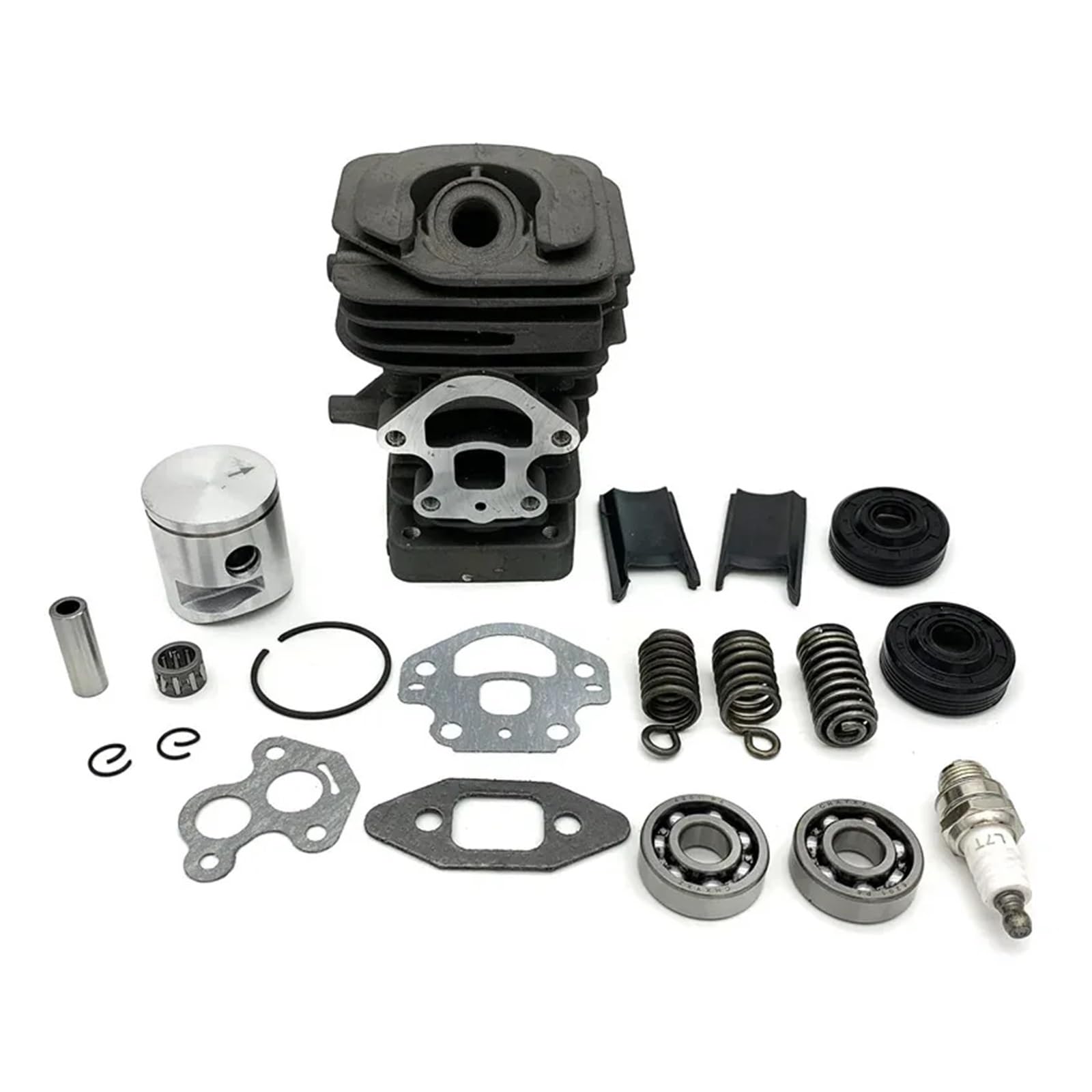 Juego de juntas de sellado for cojinete de cigüeñal y pistón de cilindro de 39 mm for motosierra Husqvarna 240, 240E, 235E, 235, 236 y 236E.