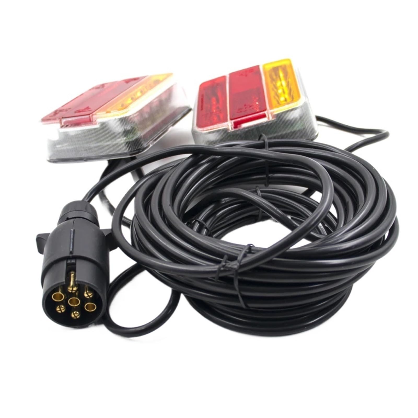 1Set 12V EN 7 Spille LED Camion Fanale Posteriore Posteriore Targa Riflettore Avvertimento Luci Lampada Freno Indicatore di Direzione luce Rimorchio