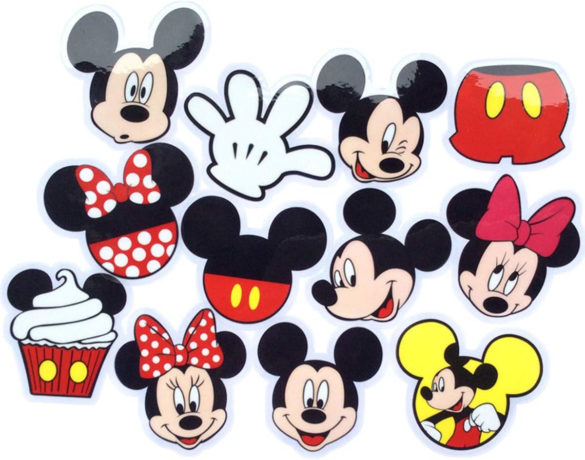 60 pcs Mickey PVC Stickers, Mickey Birthday Party Supplies, Children's Birthday Party Decorations