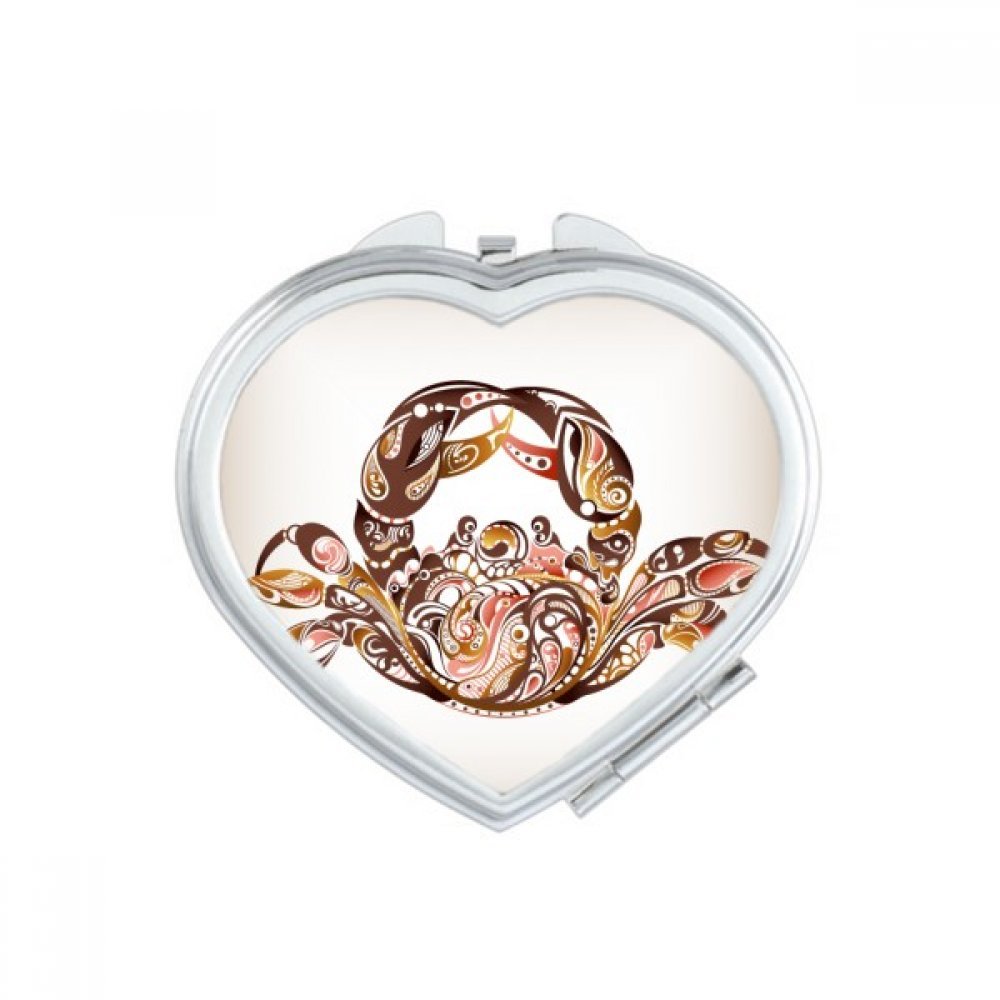 Miroir de maquillage coeur crabe pour vos retouches beauté durant vos voyages