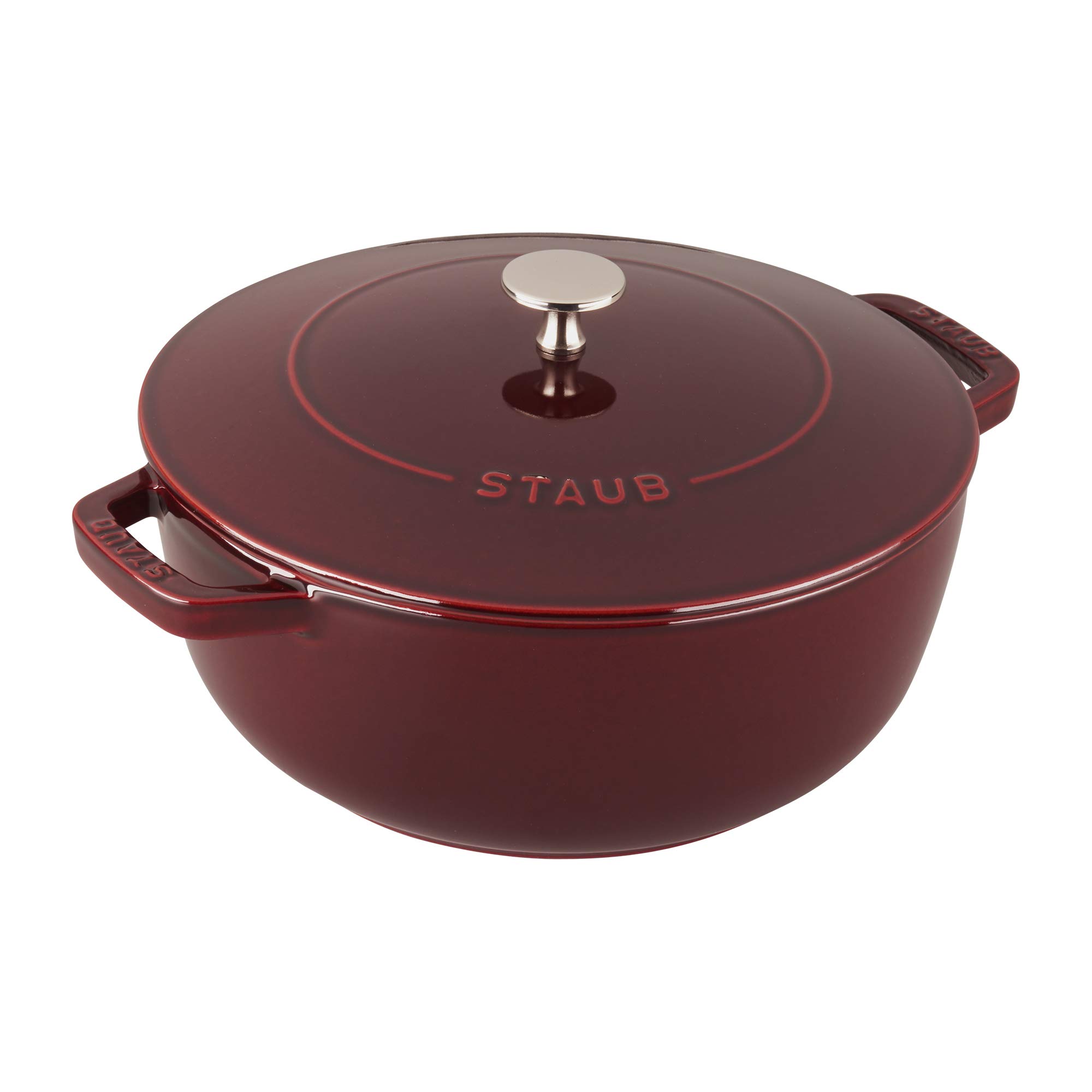 Staub Cast Iron 3.75-qt Essential French Oven - Grenadine, Made in France