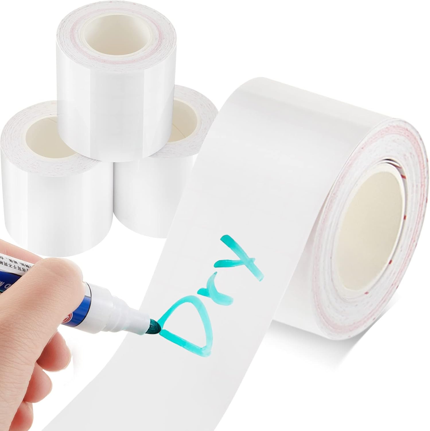 Henoyso 4 Rolls Whiteboard Dry Erase Tape 2 Inches x 5.5