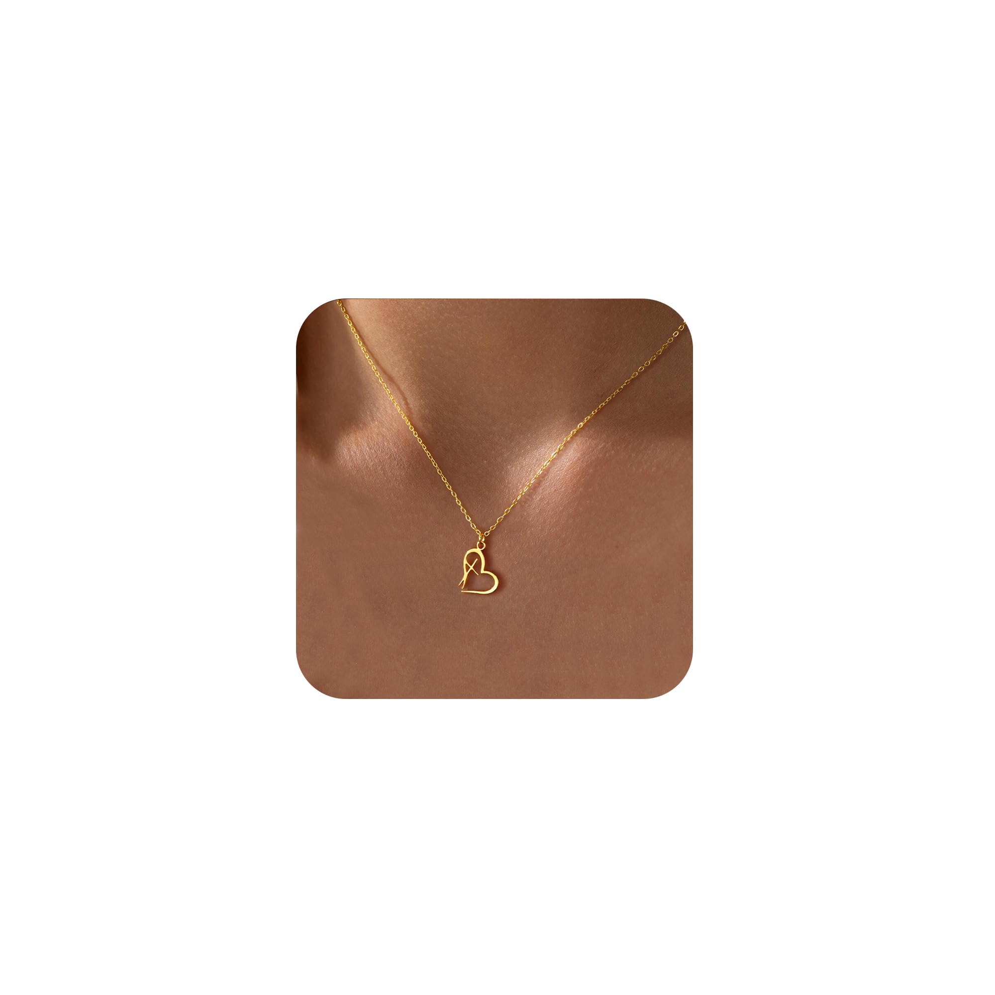 TINGN Kommunion Geschenke für Mädchen Kreuz Kette Gold Damen 14K Vergoldet Kreuzkette Halskette Elegante Choker Kette Kreuz Anhänger Christentum Schmuck Geschenke Modeschmuck für Damen Frauen