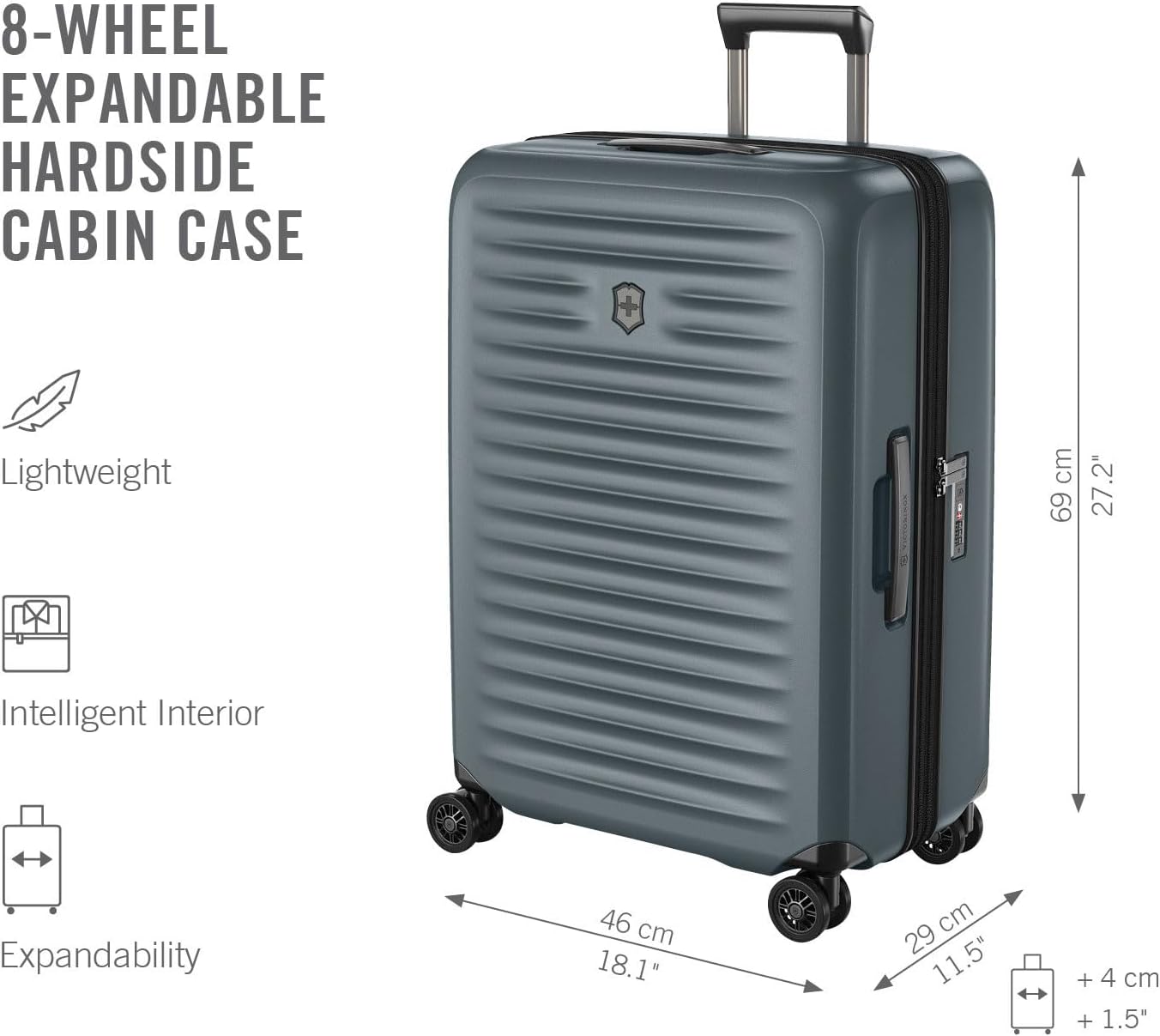 Victorinox Airox Advanced Medium Hardside Case - Storm