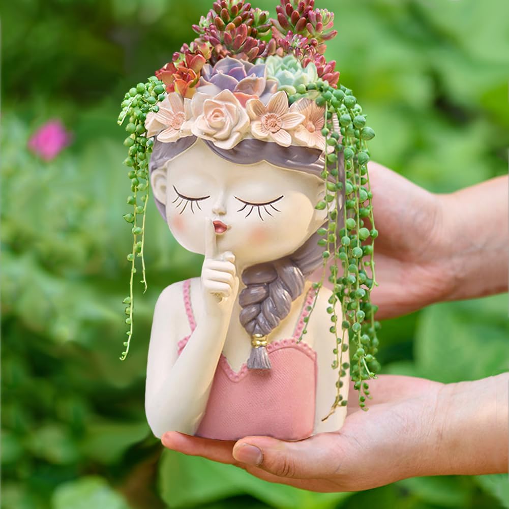 Amazon.co.jp: 雪に覆われた日曜日の愛らしい妖精の女の子の顔の多肉