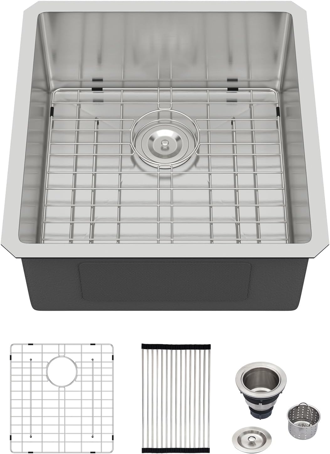 Undermount Bar Sink Logmey 17 Inch Stainless Steel Kitchen Sink 16