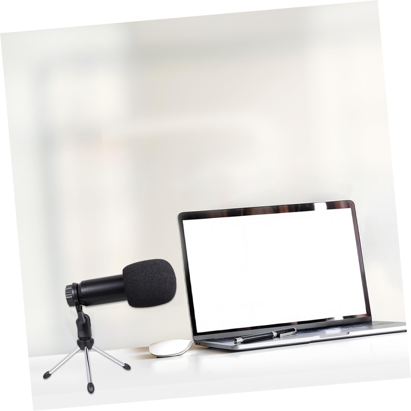 Yardwe Computermikrofon USB Kondensatormikrofon Satz mit Stativ, Schwarz | 1 Satz, Kunststoffgehäuse, für Karaoke und Live Übertragung, Breite Frequenzwiedergabe