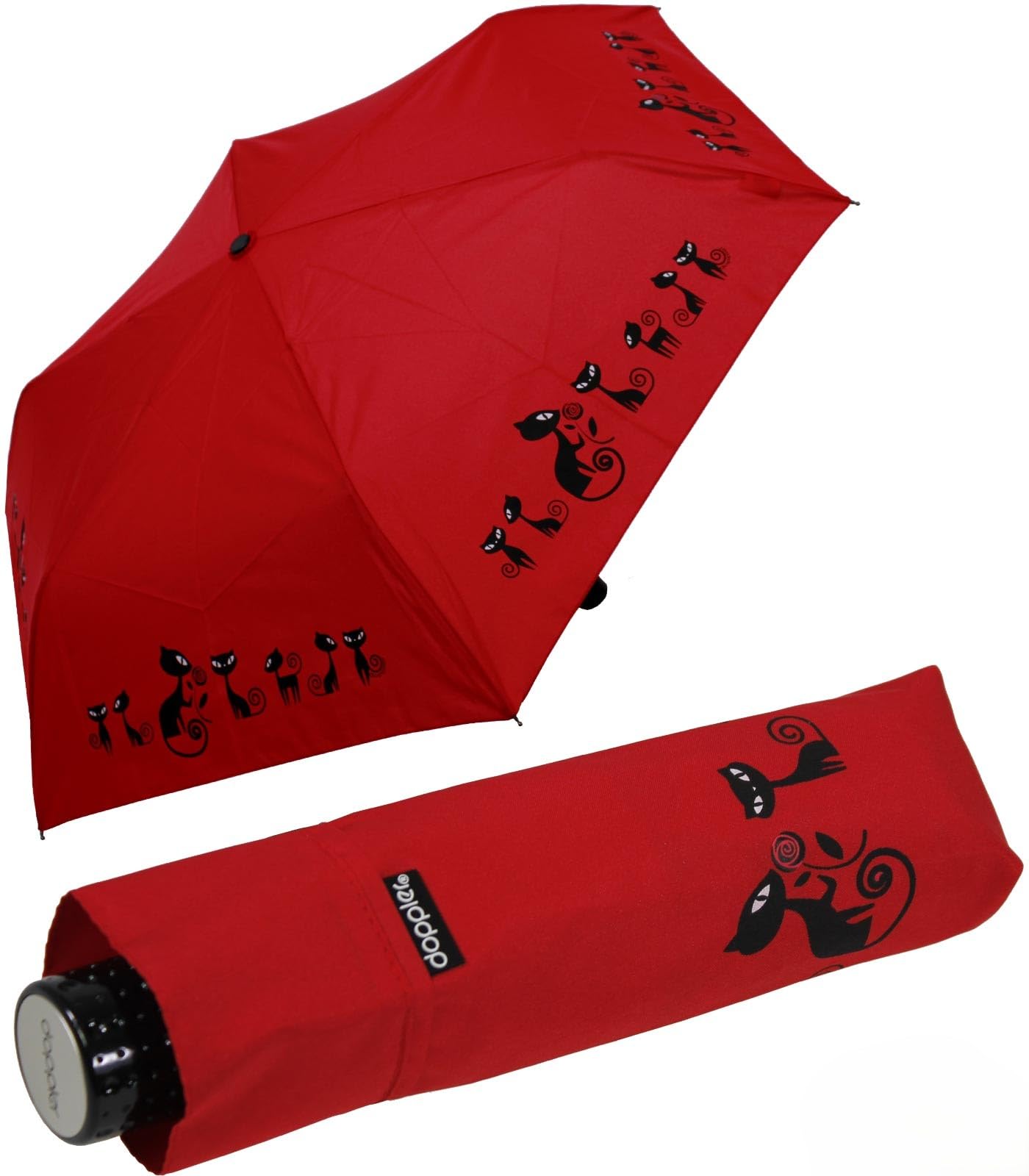Paraguas mini Doppler plegable ligero Havana Cats de 92 cm estampado animal para bolso