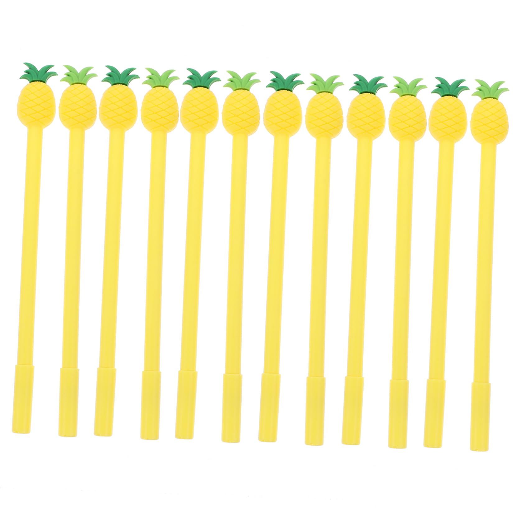VILLCASE 24pezzi Penne Gel Ananas e Divertenti Per Cancelleria Per Scuola e Studenti Colori Random