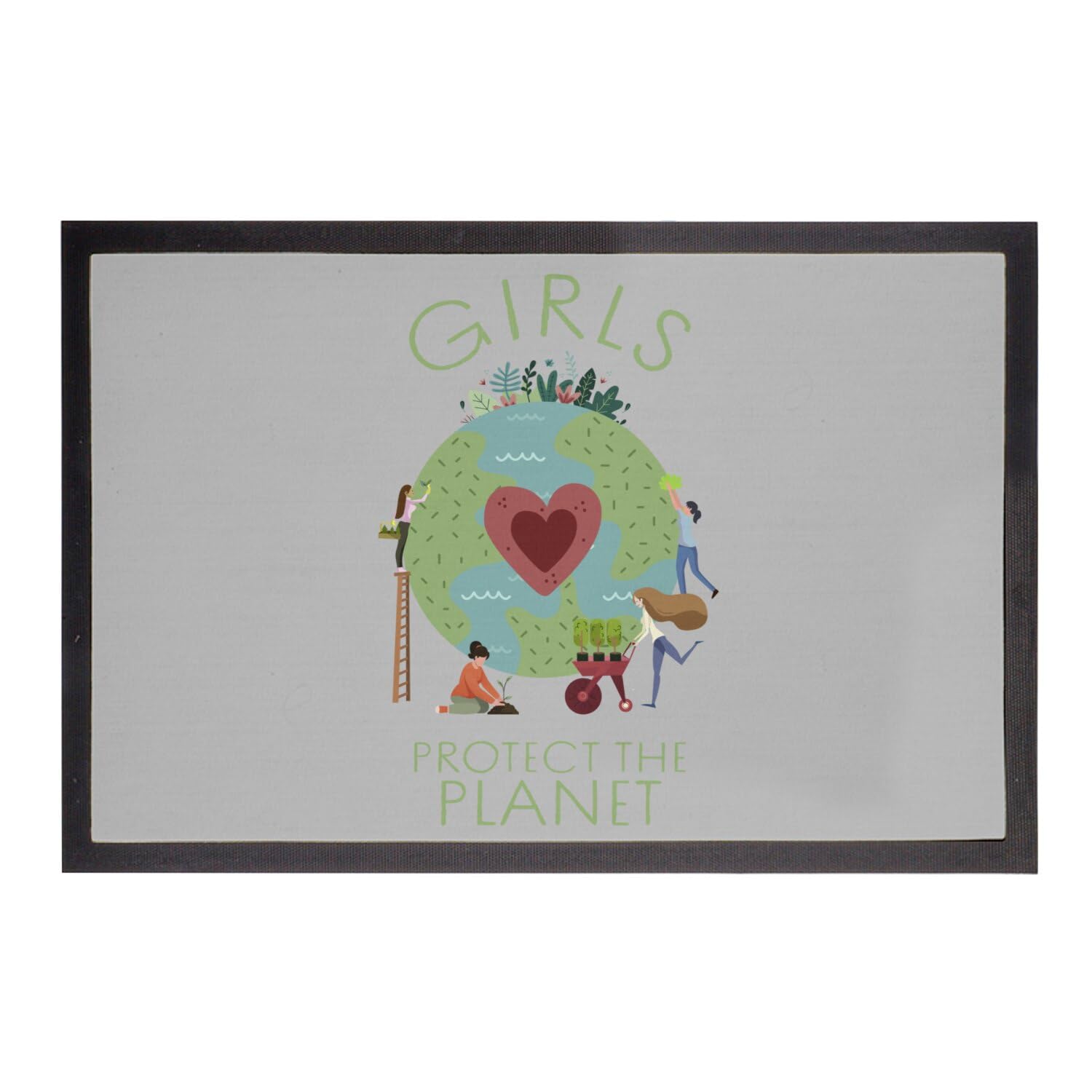 Paillasson gris anti saleté 75x50cm pour stopper la boue et valoriser l'écologie
