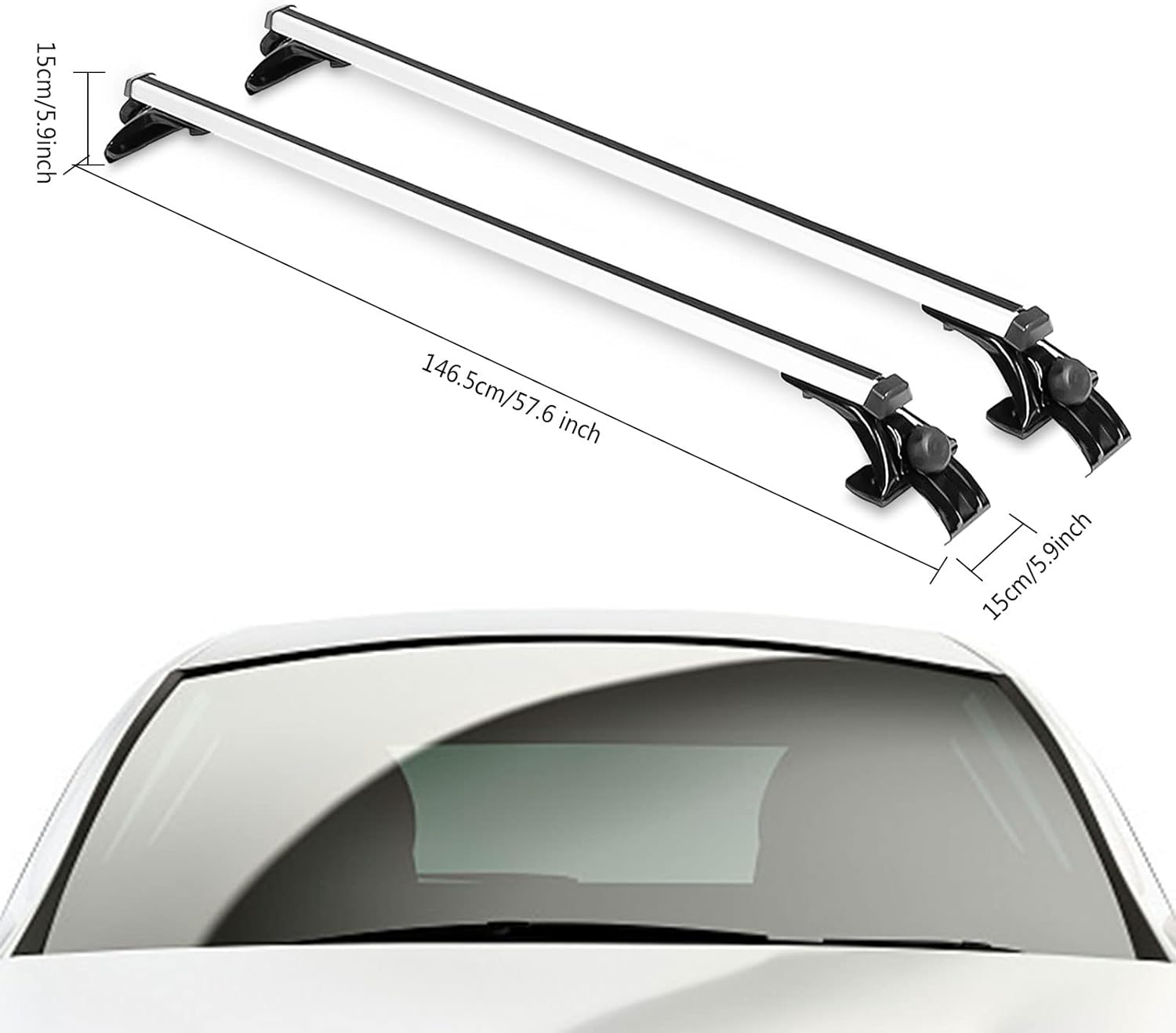 Buy TBVECHI Roof Rack, Car Top Roof Rack Cross Bar Luggage Carrier