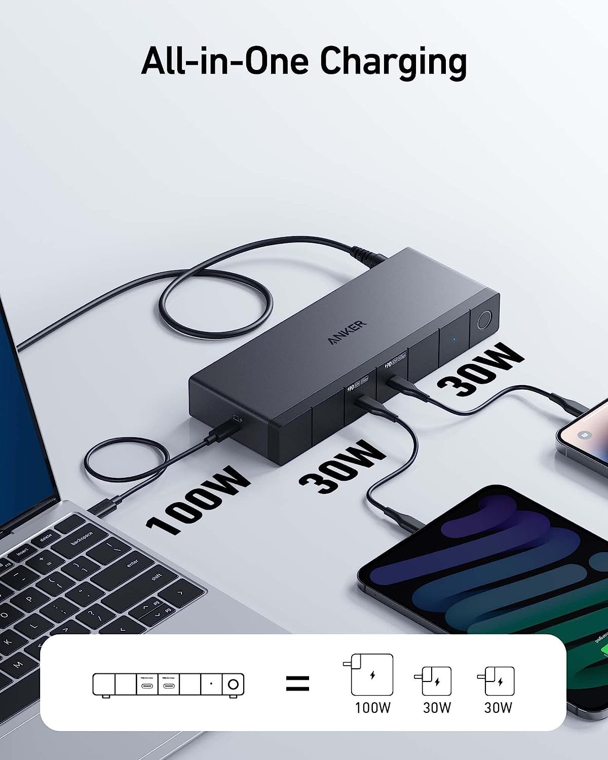 Anker 568 USB-C ドッキングステーション11-in-1 Anker 568 USB-C Docking Station (11-in-1, USB4), Up to 100W
