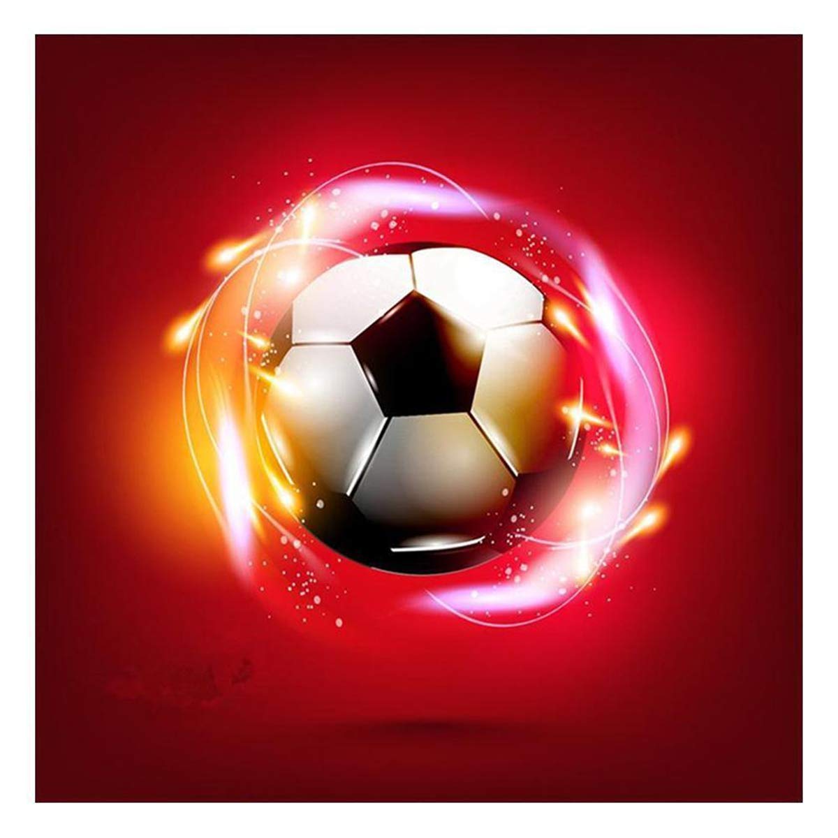 5D Diamond Painting DIY Kits, Full Drill Diamond Art Embroidery Kit, Football Cross Stitch Arts Craft 30X30cm