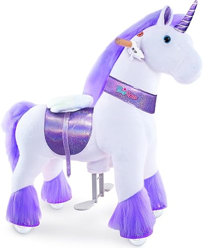 Miniatura 73 de PonyCycle Caballo para montar en caballo para niños de 4 a 7 años, caballos grandes, juguetes para montar en poni (36 pulgadas de altura/tamaño 4)