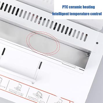 Thermal Binding Machine, A4 Document Contract Heat Binder Electric Book Binder 1-55MM Binding Thickness, Suitzble for Tenders, Insurance Policy Contracts, Reports