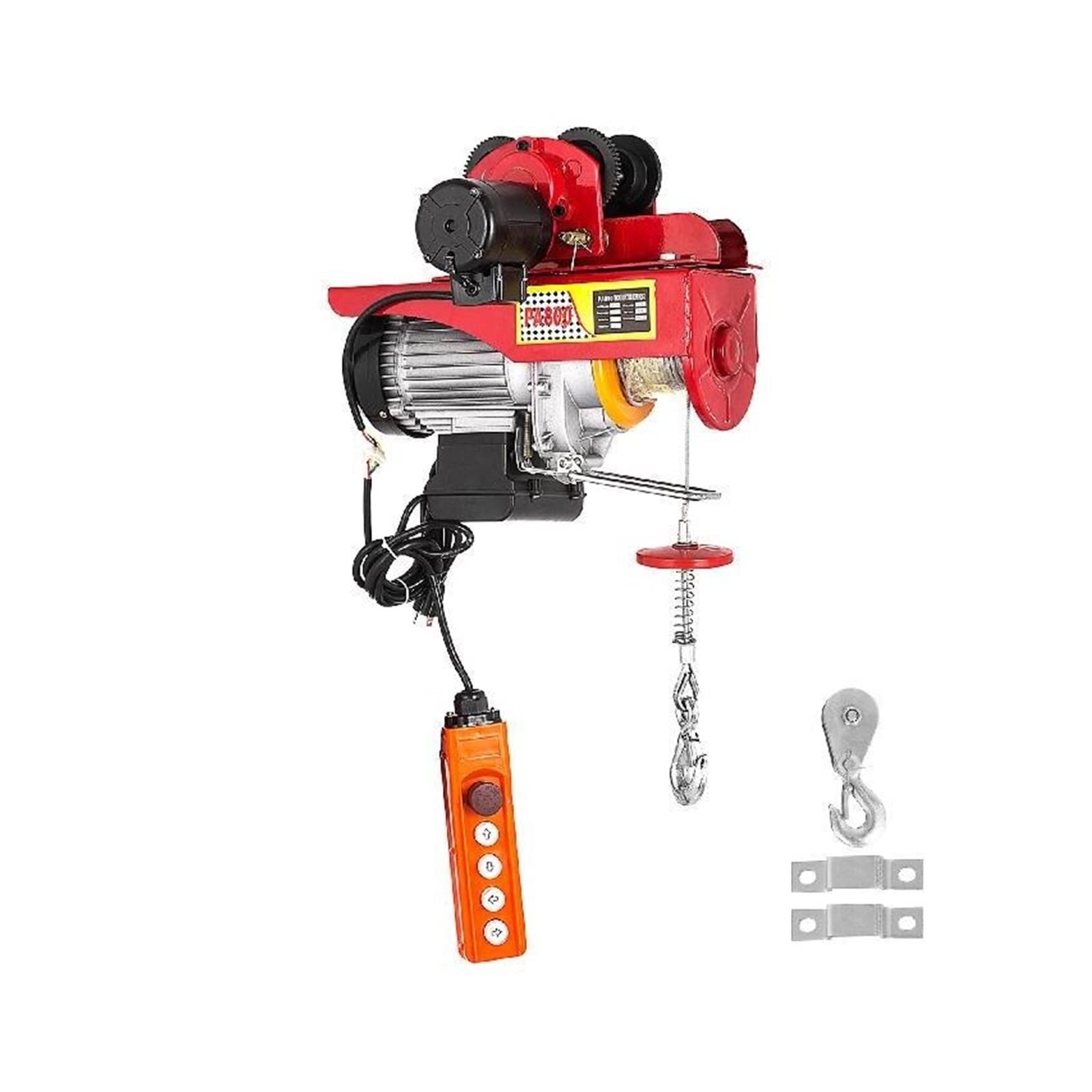 OTQEFTN 800kg 1300W Wire Rope Hoist Electric Hoist Steel Lever Hoist Electric Hoist with Chain for Factories Warehouses
