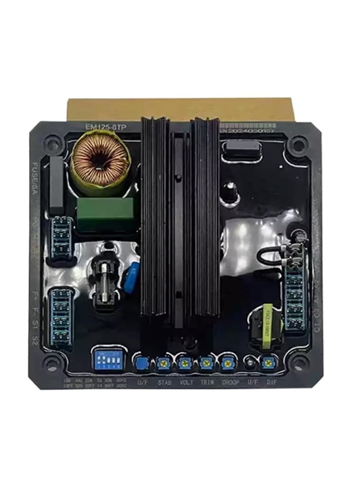 Nvsfzgiyg One Color 1Pcs Em125-8Tp Excitation Voltage Regulator Board Avr Marine Diesel Generator Set Brushless Automatic(Em125-8Tp Copy)