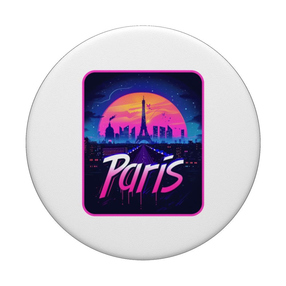 Parigi Torre Eiffel il segno dell'amore per la Francia PopSockets PopGrip Intercambiabile