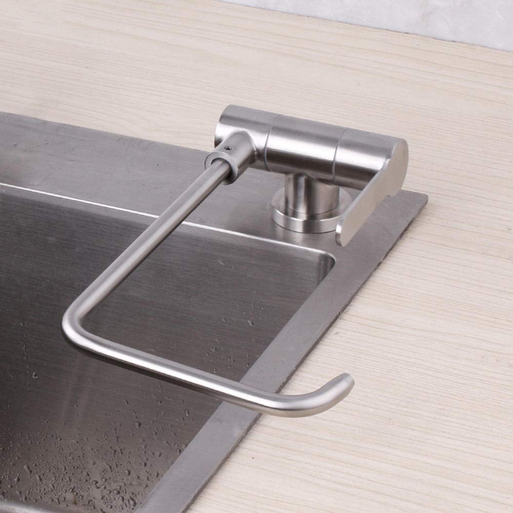 grifo cocina osmosis abatible, grifo puro, acero inoxidable 304, grifo abatible fregadero de cocina doméstico, plegable, cuello de cisne, 1/2 "o 1/4"-Grifo puro plegable - ángulo recto