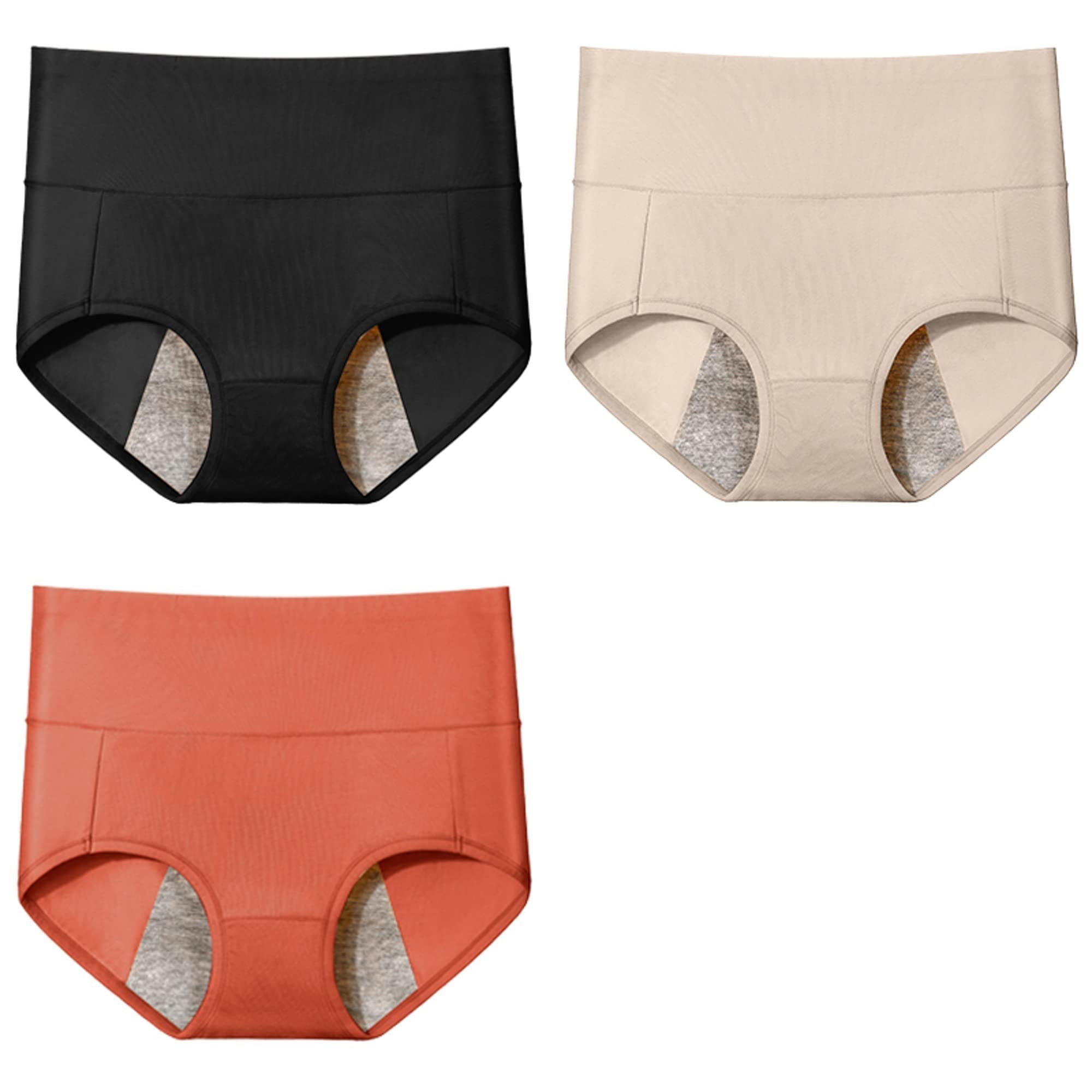 Culotte de protection menstruelle taille haute en coton pour la nuit et le sport