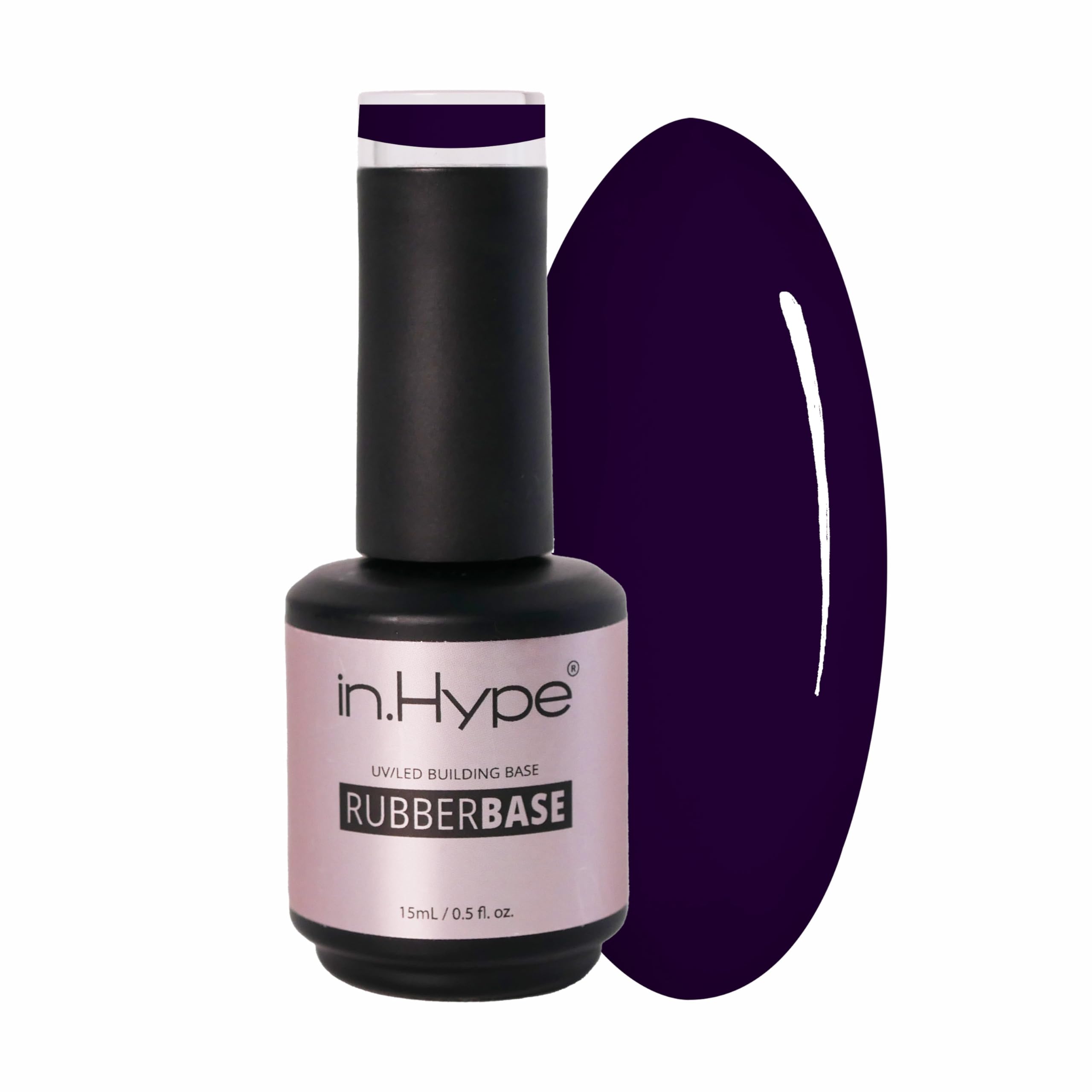 N.HYPE Rubber Base Coat. UV/LED Curable. Soak Off (Amethyst Purple)