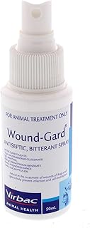 Dog Cat Wound Gard Antiseptic Bitterant Spray Prevent Wound Licking 50ml Virbac