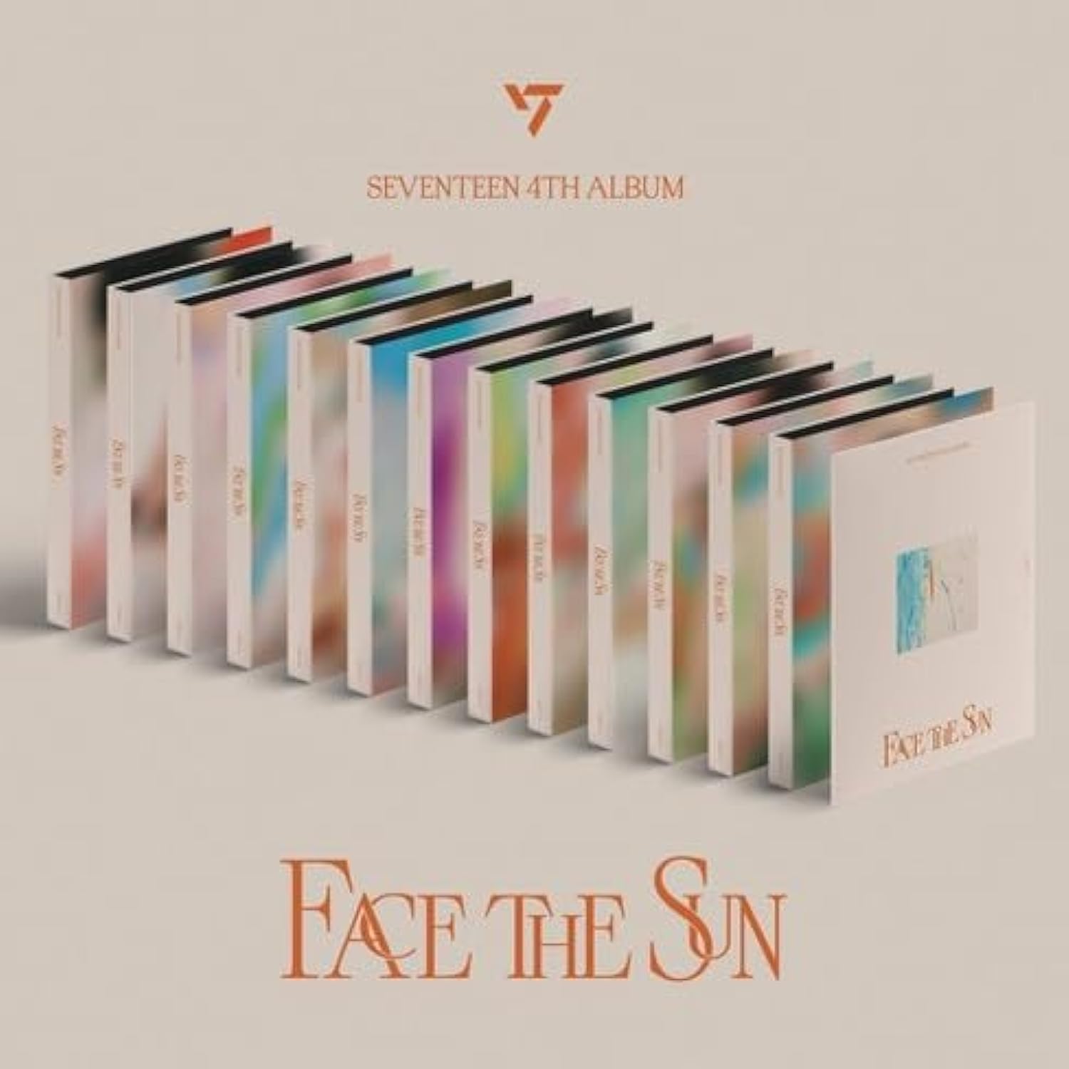 YG PLUS SEVENTEEN Face The Sun 4th Album Carat Version Contents+Tracking Sealed (Random)