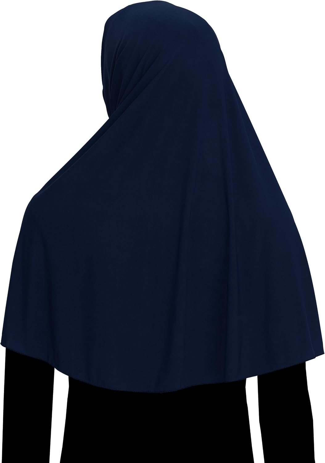 Women's Khimar Hijab Modest Muslim Cover Instant Elastane Elbow Length Easy Pull-on Islamic Headscarf