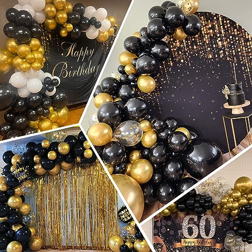 Image of 100pcs Gold Metallic Balloons 12 inch Chrome Latex Round Helium balloon | Gold Balloon for Garland or Arch, Birthday Anniversary Graduation, Engagement New Years Wedding Party Decorations