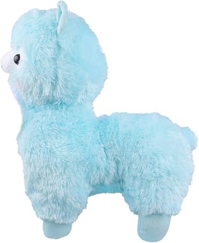 Miniatura 3 de TOLLION Cuddly - Juguete de cordero de llama de alpaca azul suave de 7 pulgadas con cojín de peluche para San Valentín regalo de bebé regalo de