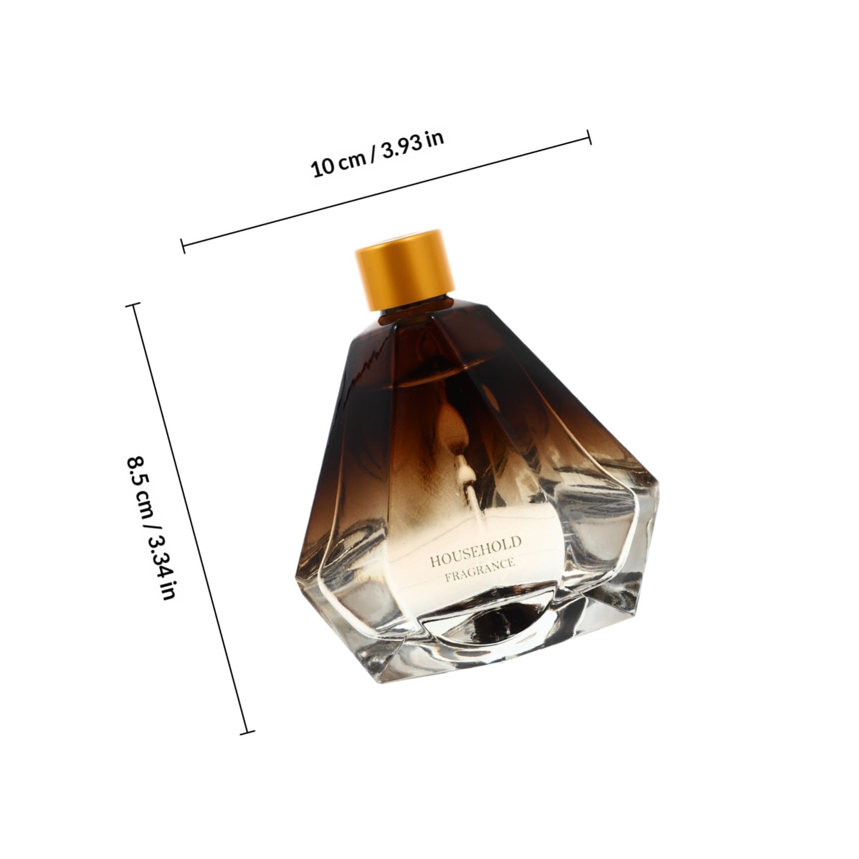 3 Stück Aromadiffusor aus Glas Raumduft für Zuhause Dekorative Duftflasche mit Pflanzlichem Ätherischem Öl Elegant für Wohnzimmer