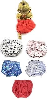 Radha Krishna MART Nappy, Panty, Bloomer for Laddu Gopal ji Size 2 (Pack of 6) Multicolor Dress (Cotton)-picture-30