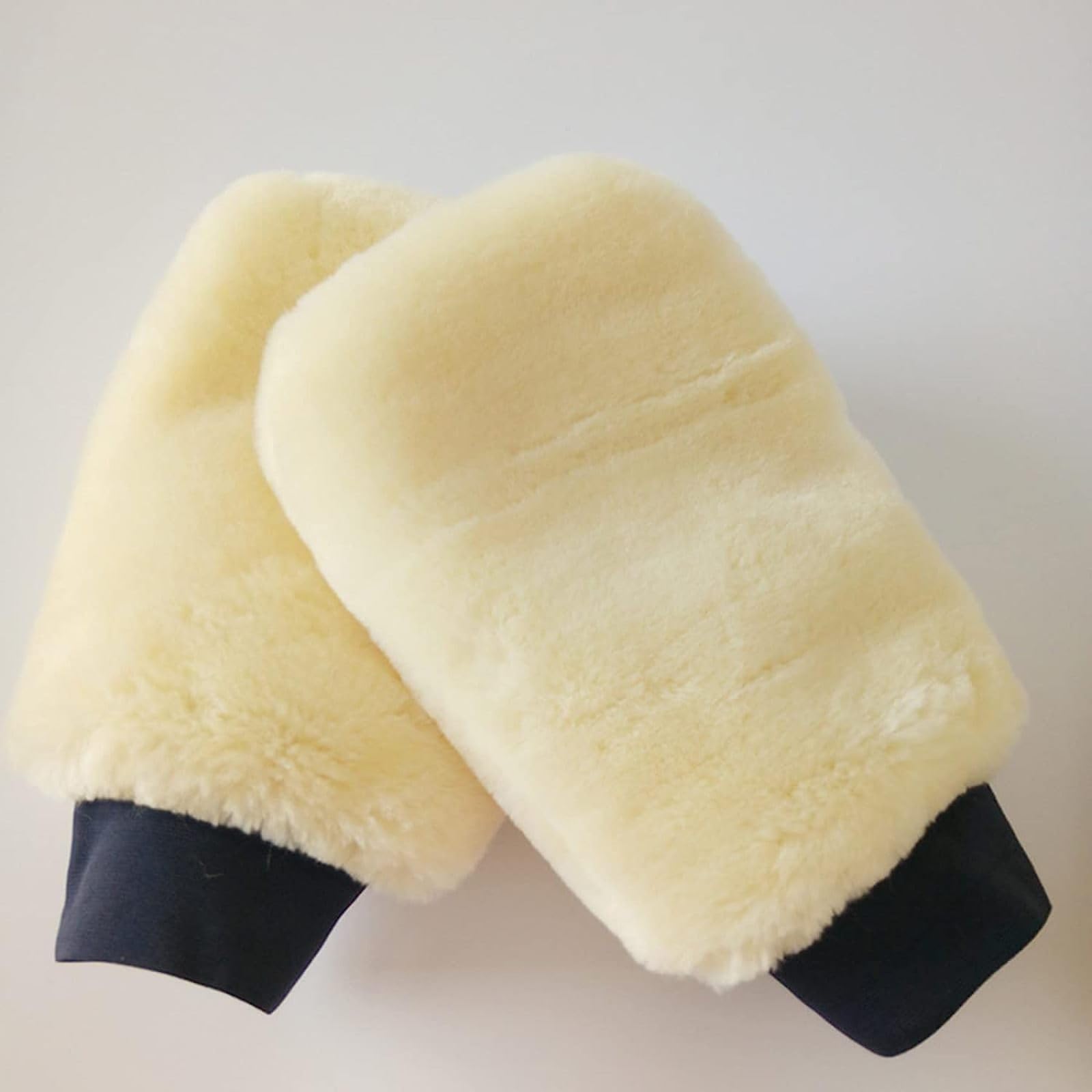 Guantes de pulido de coche, guantes de lavado de microfibra, lana gruesa suave para limpieza de coche y hogar