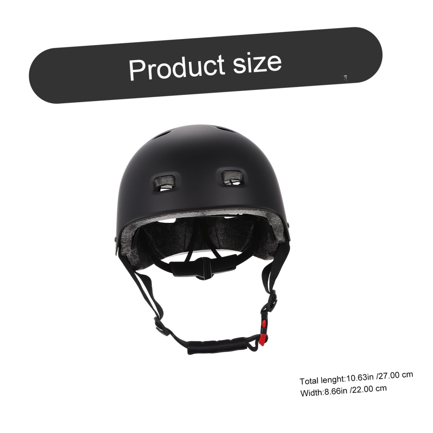 Casque de Skateboard Adulte Noir en Abs Léger et Respirant Design Moderne pour Sports de Plein Air et Cyclisme