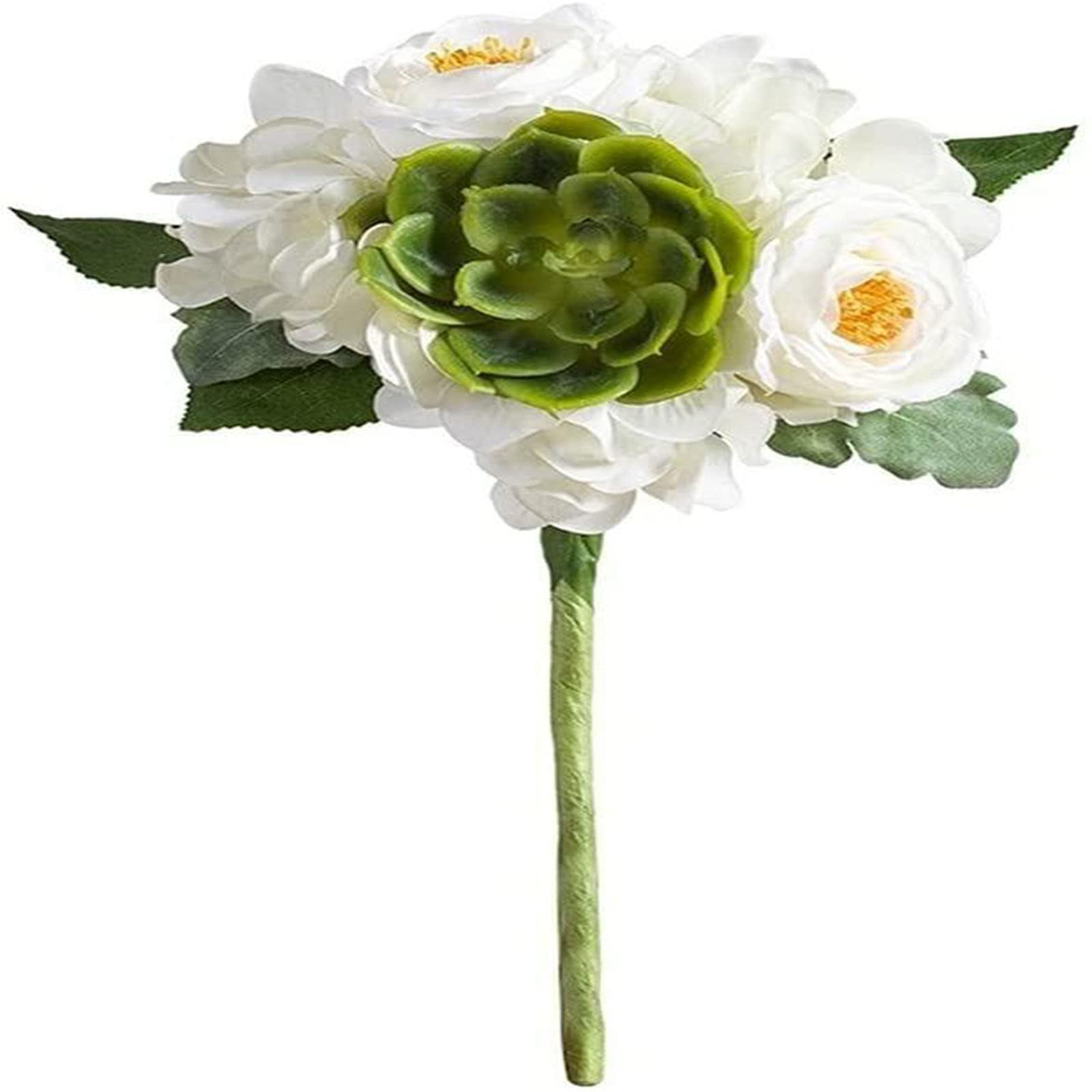 XDLEDMKIZ Artificial Flowers Simulation Rose Fleshy Plastic Flowers for Living Room Table Decoration Fake Flower Arrangement Prop