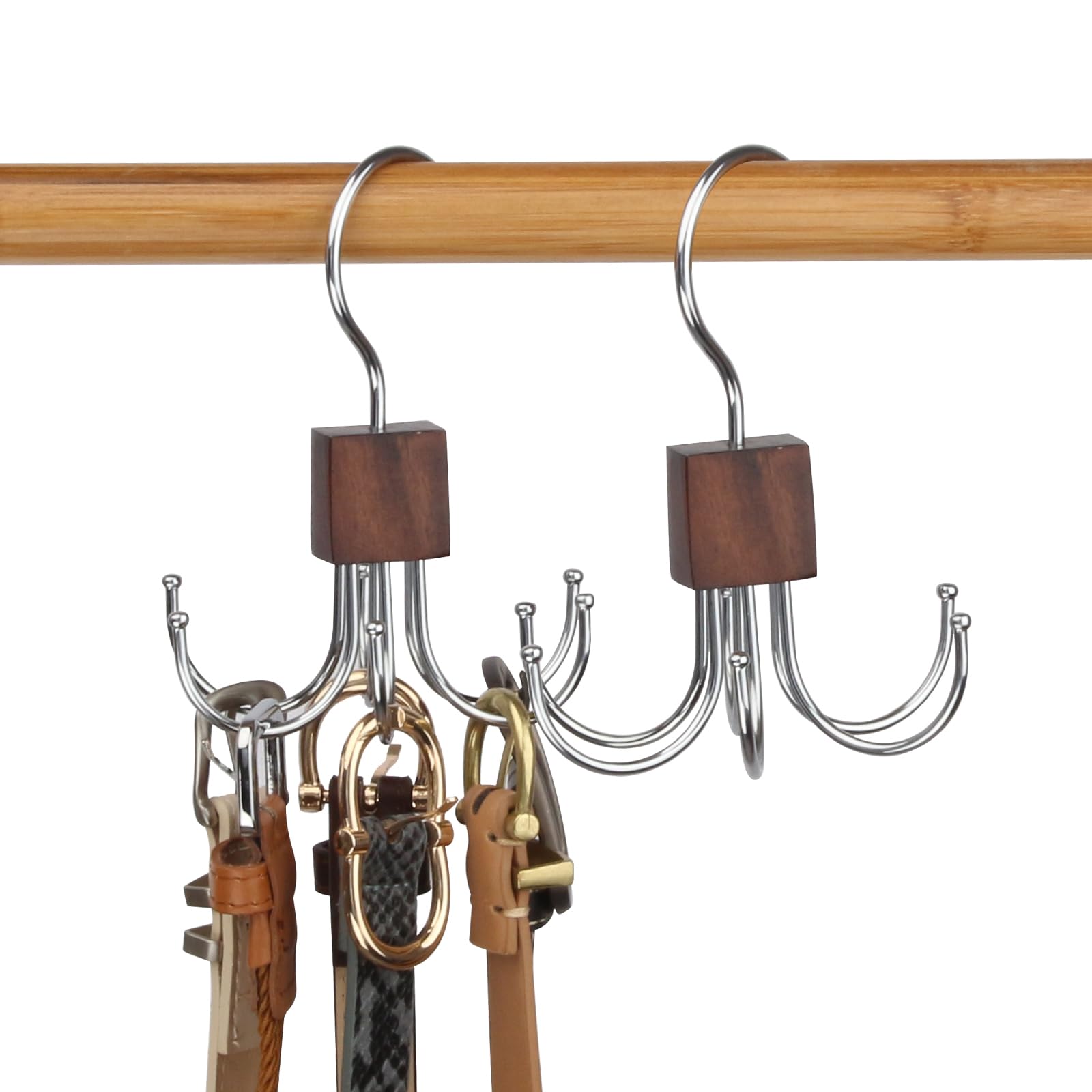 Porta Sciarpa - Organizer Antiscivolo Per Armadio Con Ganci E - Foto 3