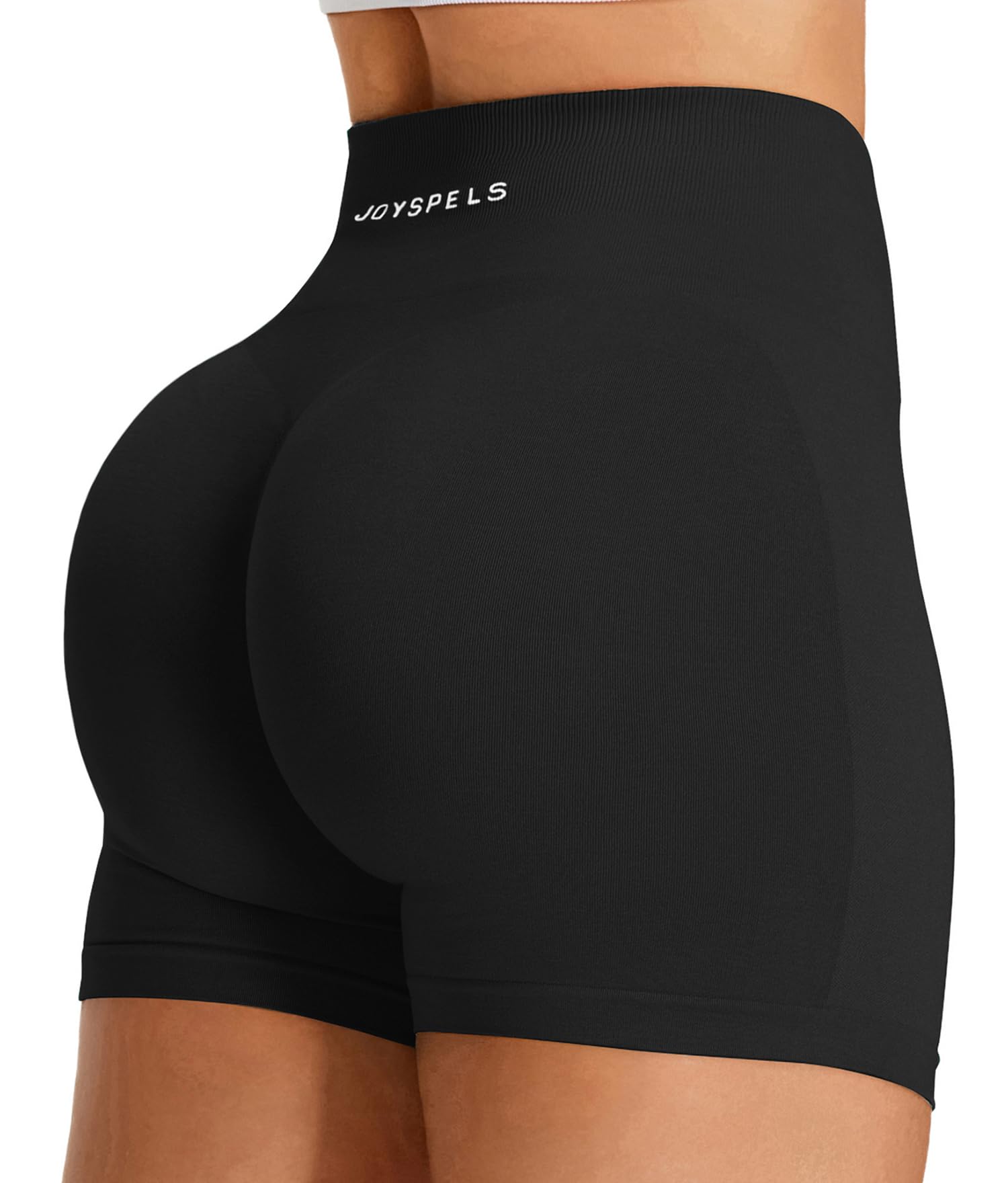 JOYSPELS Damen Scrunch Sport Shorts, High Waist Kurze Sporthose Radlerhose Kurz Push Up Leggings Sommer Gym Laufhose