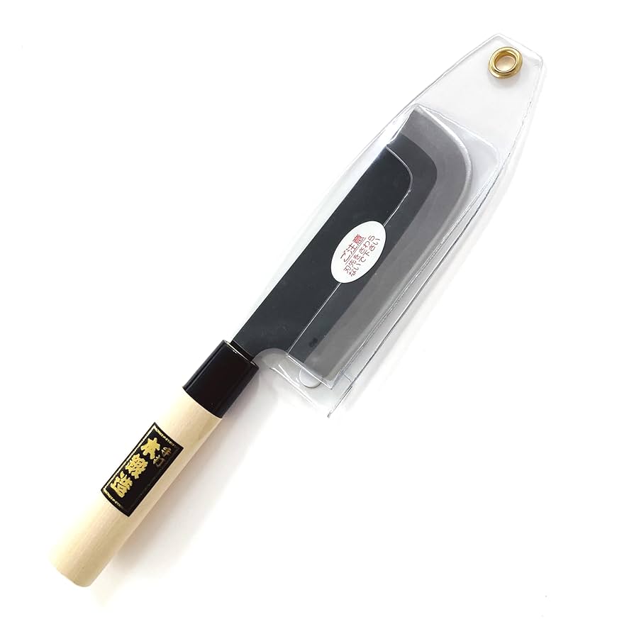 包丁 収穫 黒打 収穫包丁 両刃 木サヤ付 135mm Amazon | 匠作 黒打 収穫包丁(両刃)鋼付 130mm ※野菜の収穫