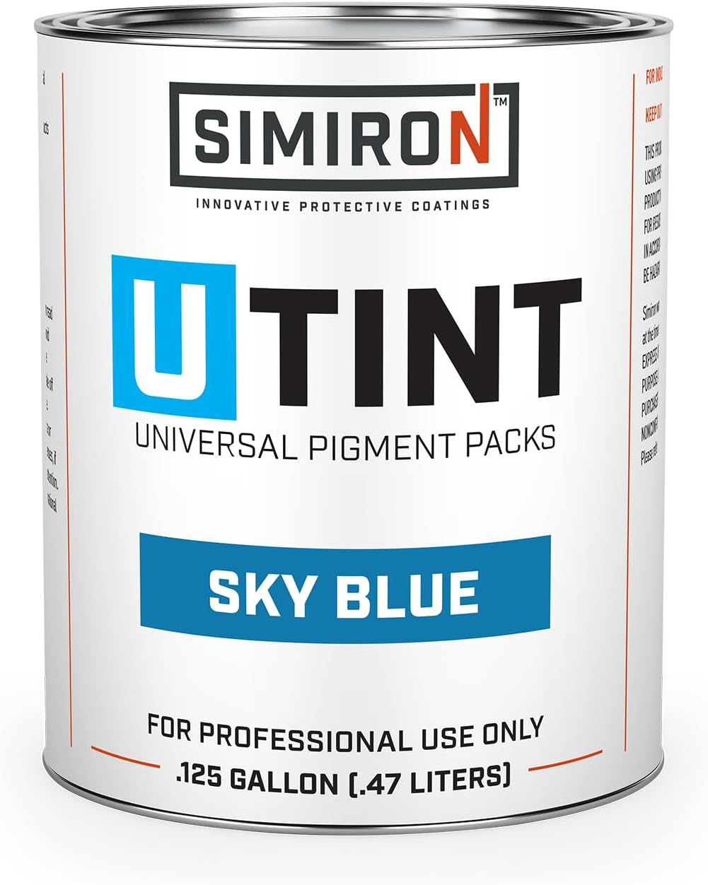 U-TINT 16oz Universal Pigment Packs - Add to Epoxy Resin, Epoxy Primer, Moisture Vapor Barrier, Polyaspartic, Polyurea - Professional Grade, Zero VOC, Easy-to-Mix (Deck Gray)
