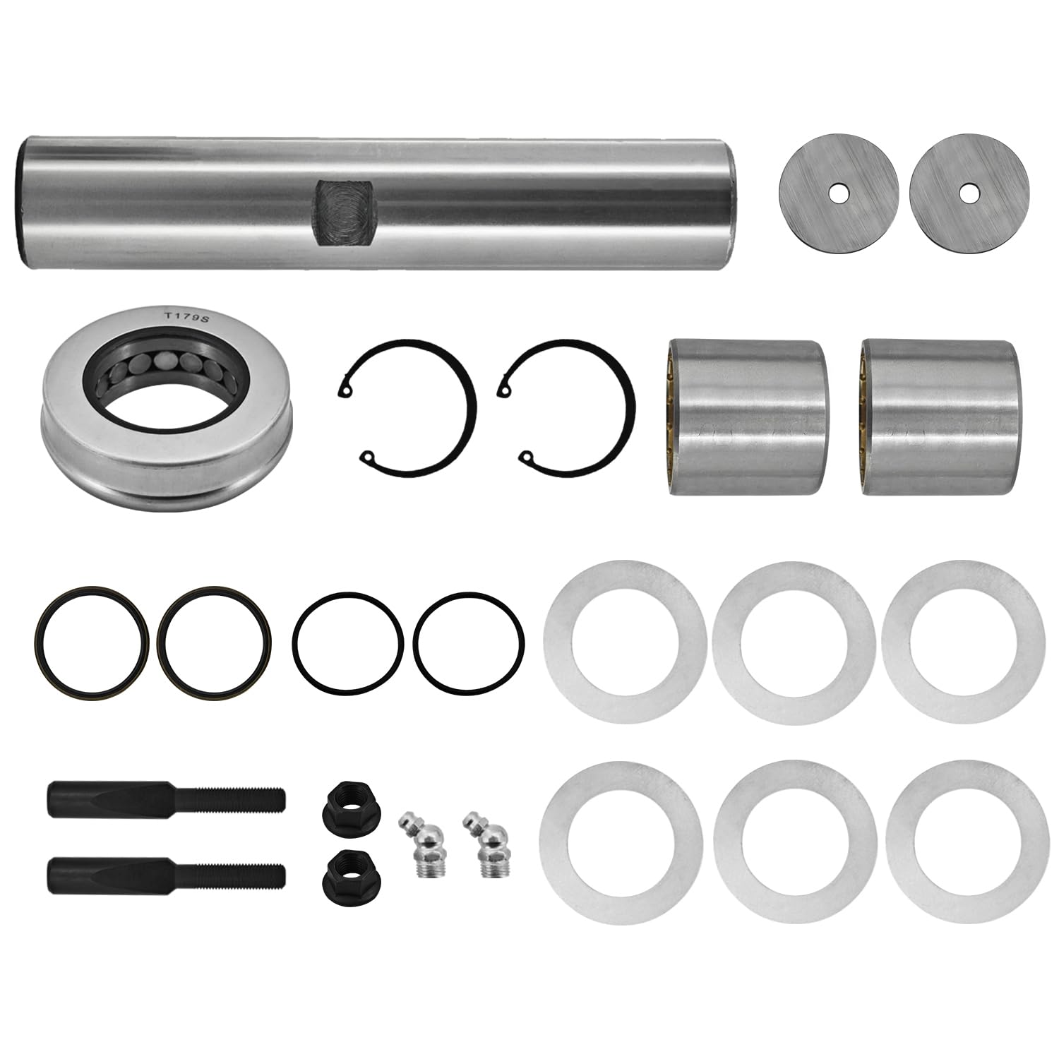 P6073300019KZ King Pin Set with Bearing and Bushing King Fits for Freightliner Cascadia for Thomas for Alliance for Stemco Kaiser Replace# P6073300119KZ K120A