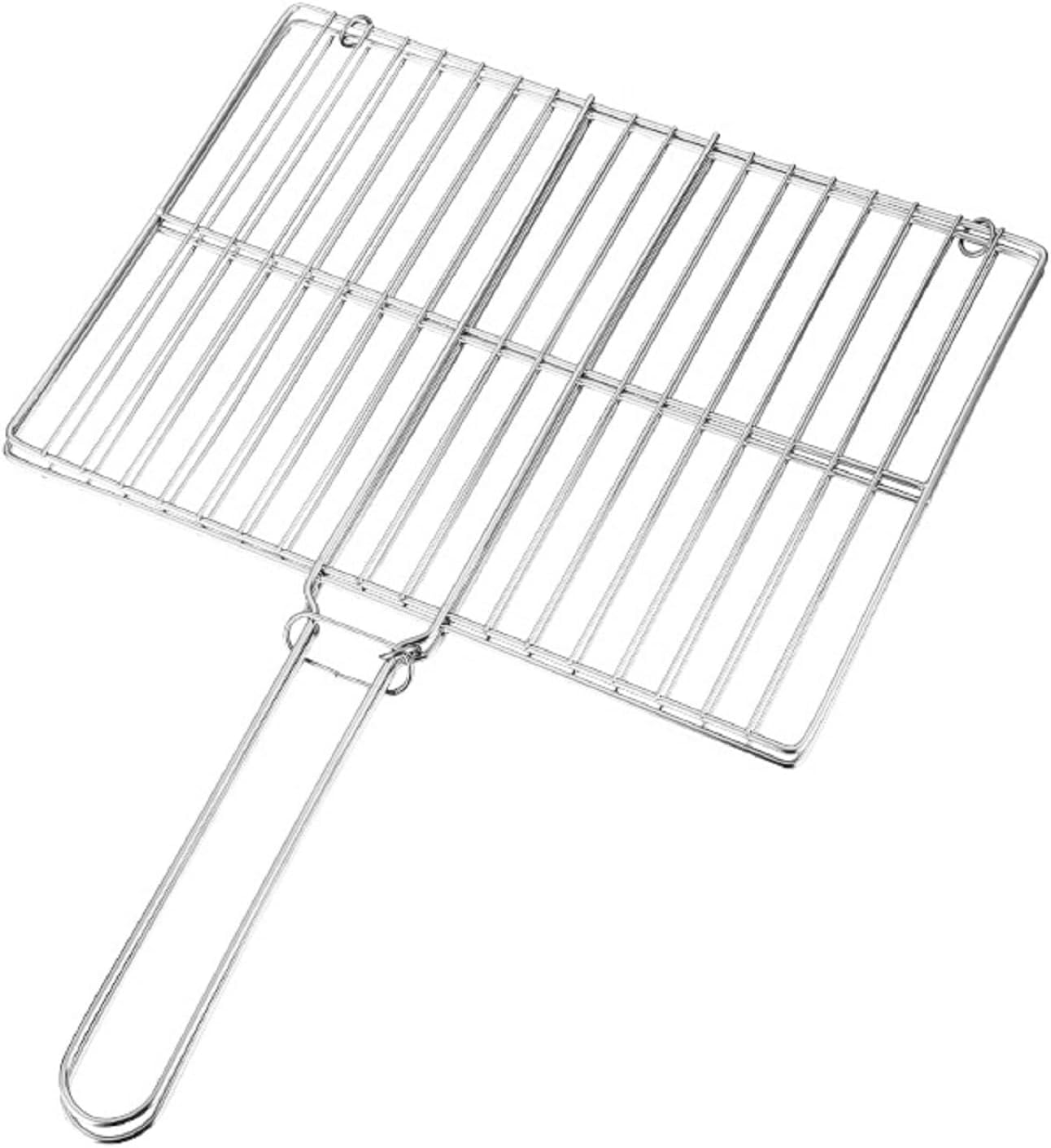 Cestello per Griglia in Acciaio Inox Bafsiji, Cestello per Grigliare Il Barbecue, Cestello per Grigliare Il Pesce, Cestello per Grigliare Il Barbecue per Pesce, Verdure E Gamberetti, 35cm