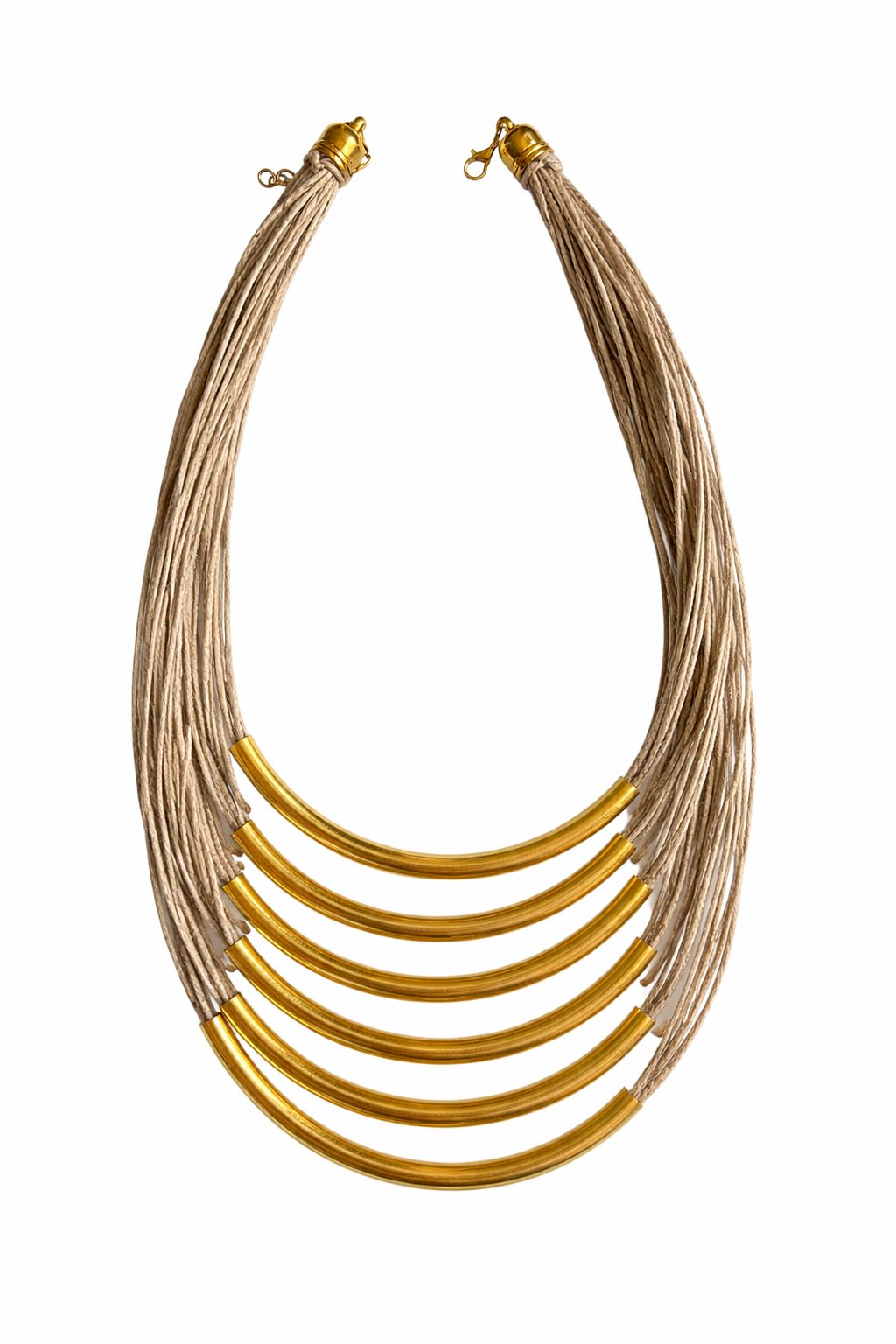 jewels by araina Jute Layered Statement Necklace-picture-16
