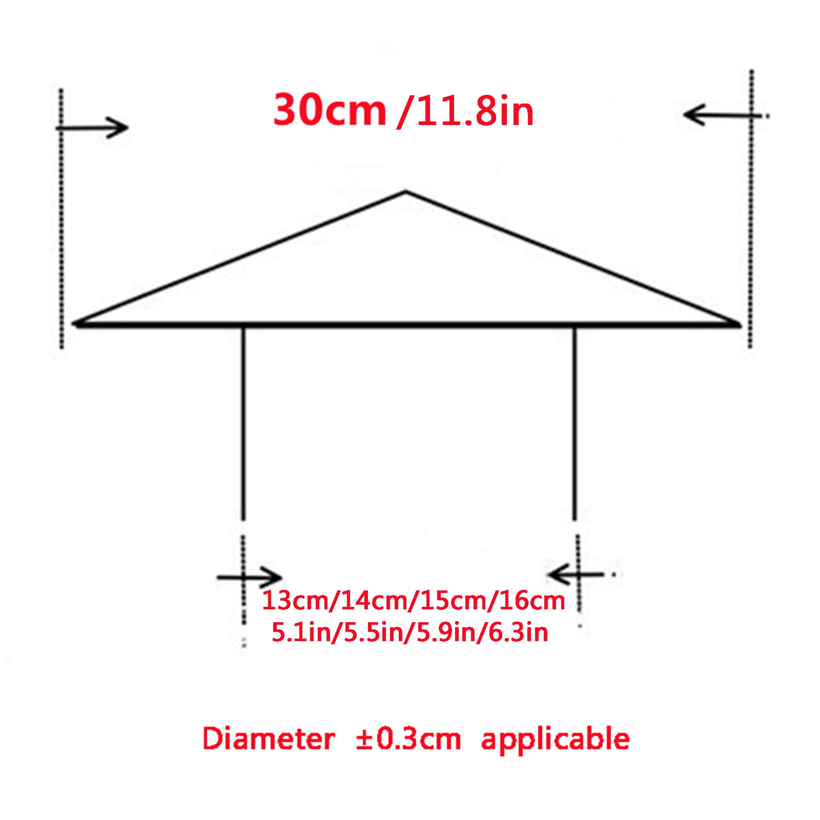 Comignolo Cappello, Terminale per Canna Fumaria Extractor Antivento Antipioggia in Acciaio Inox, Cappuccio per Camino, Fumaiolo,per Condotti di Stufe E Camini,d15cm*30cm/5.91in*11.81in