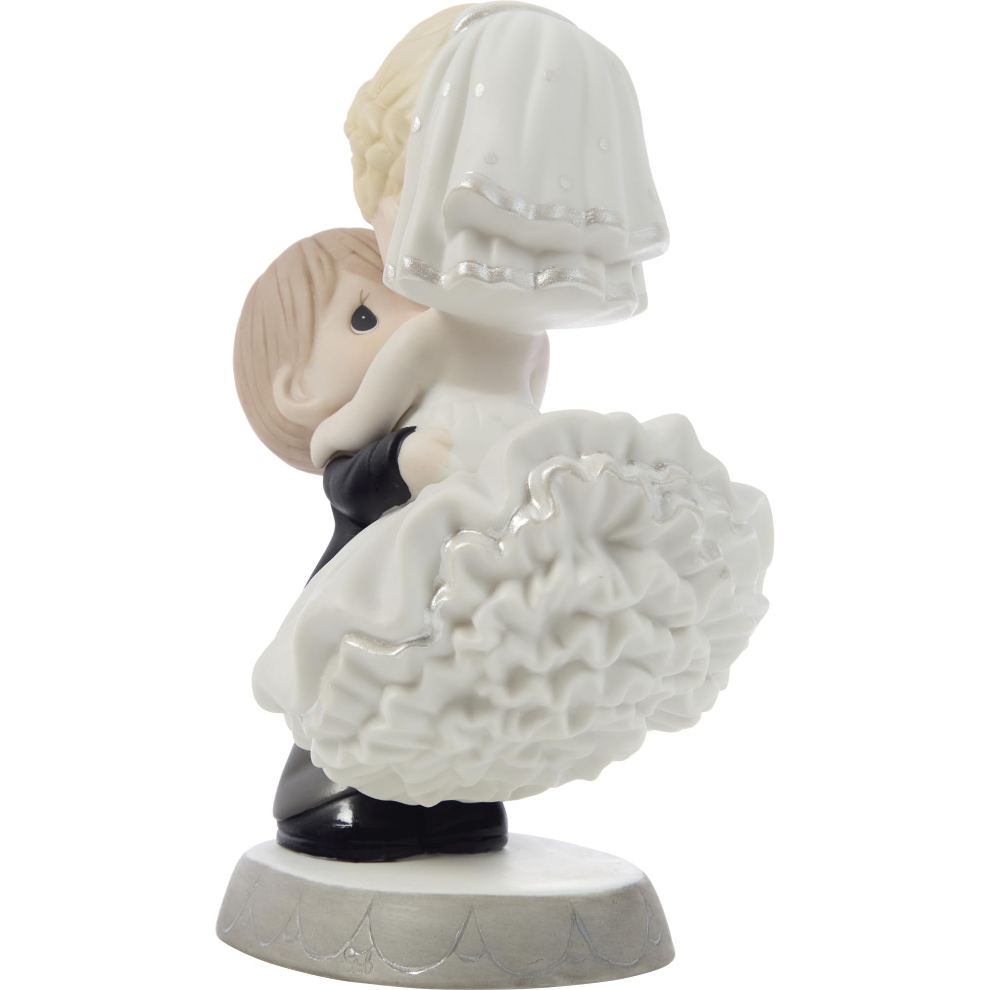 Precious Moments Hochzeitsfigur & Tortenaufsatz | Best Day Ever Braut & Bräutigam Biskuit-Porzellan-Figur & Hochzeitstortenaufsatz | Braut & Bräutigam | Hochzeitsgeschenk | Hochzeitsdekoration