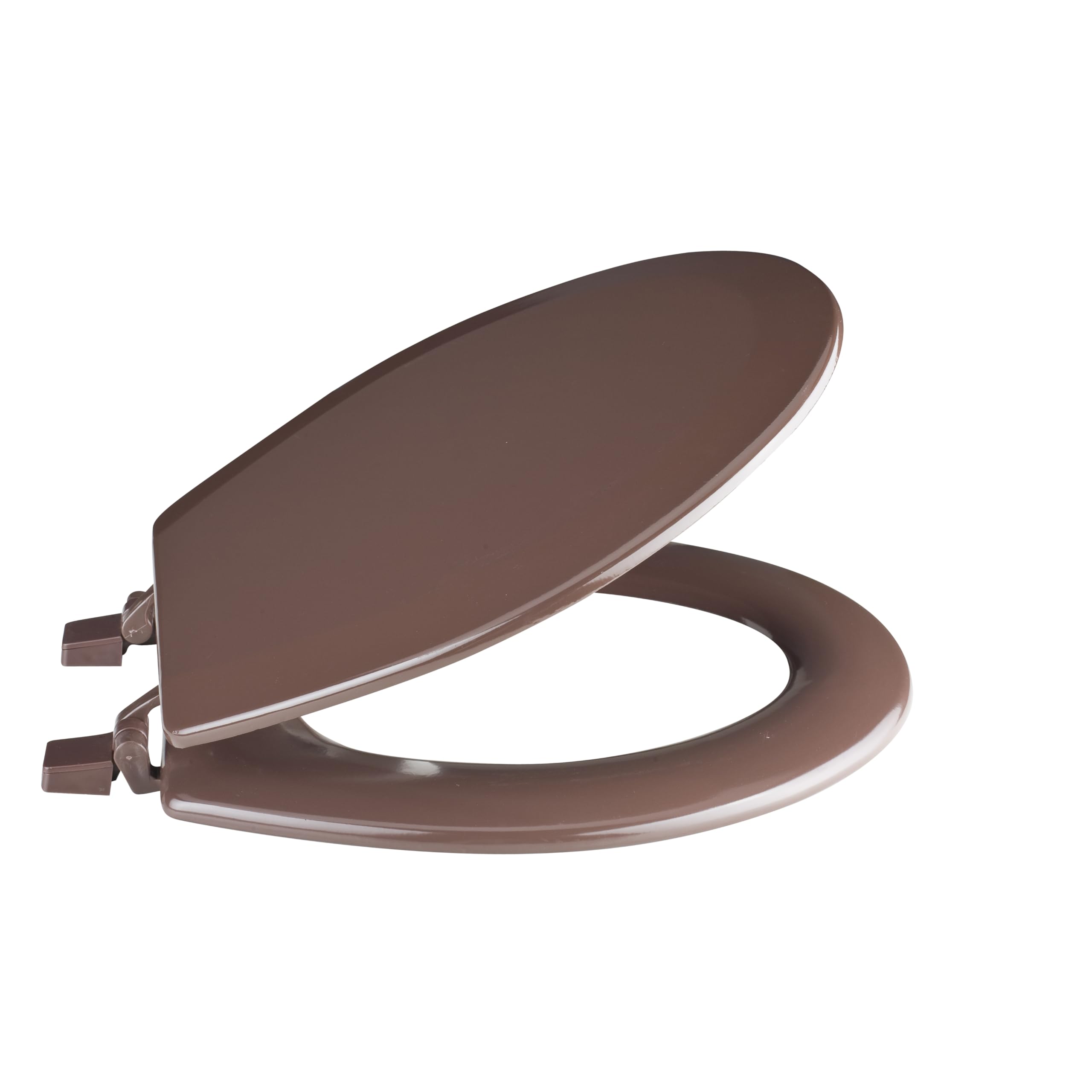 Fantasia Chocolate Standard Wood Toilet Seat44; 17 in.