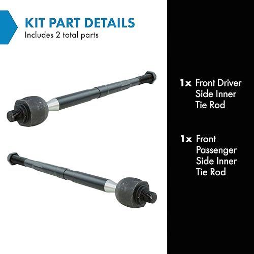 Miniatura 1254 de TRQ Juego de barras de acoplamiento exteriores compatibles con Chevrolet Cruze Volt 2016-2019