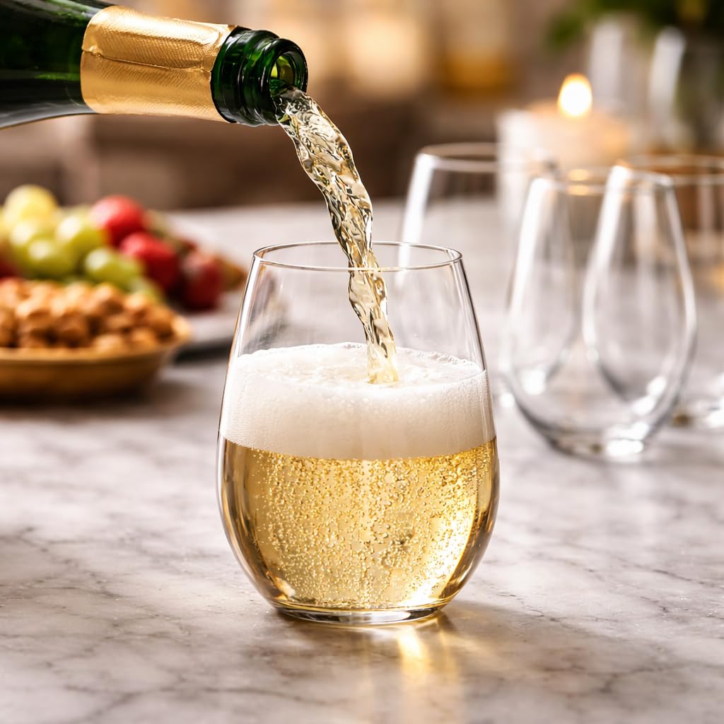 pearl wine glasses Picnic Wine Glass Rose Pearl | Earth Collection main image 0