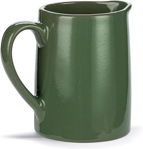 Miniatura 2 de Demdaco Recipiente pequeño para jarra de cocina, 10 onzas de cerámica de cerámica, estampado floral verde